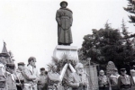 L'inaugurazione del monumento a Ugo Bassi, a Cento.
