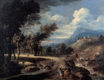 Paesaggio con l'andata a Emmaus, Ferrara, Collezione Cassa di Risparmio.