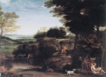 Domenichino, Paesaggio con Silvia e il Satiro.