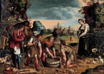 Maestro dei Dodici Apostoli, Giacobbe e Rachele al pozzo, Ferrara, Pinacoteca Nazionale, collezione Fondazione Carife.