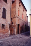 La presunta casa di Lucrezia Borgia a Ferrara, in via Capo delle Volte 50.