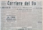 La testata del Corriere del Po, quotidiano del Comitato di Liberazione Nazionale di Ferrara