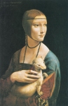 Leonardo, Dama con l'Ermellino (1485 - 1490) Cracovia, Czartoryski Museum.