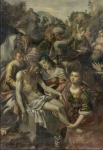 La pala di Sigmundo Scarsella raffigurante la "Deposizione".