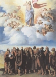 Cerchia di Dosso Dossi, Ascensione di Cristo.