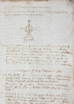Uno dei 1329 documenti pubblicati dal Maestro Franceschini, conservato presso l’Archivio Notarile Antico di Ferrara.