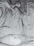 Un particolare del monumento funebre del cardinale Bartolomeo Roverella, opera di Antonio Bregno e Giovanni Dalmata, consevato a Roma presso la chiesa di San Clemente.