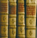 Alcuni dei preziosi volumi dell’Ariosto recentemente acquisiti dalla Fondazione Carife