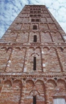 The belltower of Pomposa Abbey.