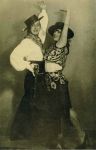 1928. Ballo di beneficenza nel palazzo della Borsa. Ballerini in costumi argentini adatti al tango.