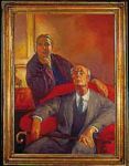 Portrait of Giorgio Bassani and Portia Prebys, by Richard Piccolo, 1955