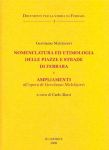 "Nomenclatura ed etimologia delle piazze e strade di Ferrara", copertina.