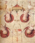 Un dettaglio degli affreschio della Sala Grande.