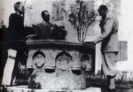 Da sinistra Gualtiero, Leopoldo e Corrado Tumiati nel 1938, a Vittorio Veneto.